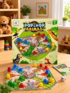 Joc de societate Pop & Hop Animal – Cursa animalelor