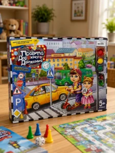 Настольная обучающая игра Danko Toys «Правила дорожного движения» – 2 в 1