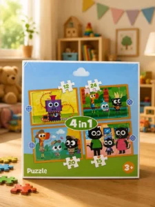 Puzzle Trefl Milo și prietenii 4 în 1
