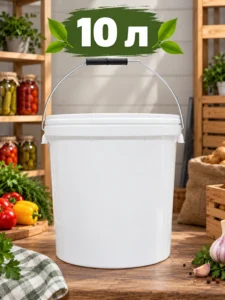 Găleată alimentară din plastic cu capac BH 10L