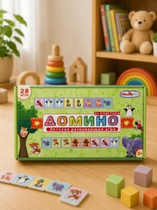Joc educativ Colorplast Domino Animale