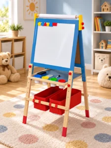 Детский деревянный столик-мольберт для рисования Okeykids W12B275