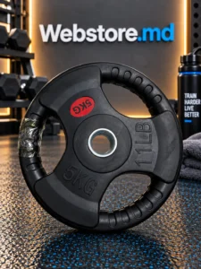 Disc pentru halteră Tri-Grip cu 3 mânere, 5 kg