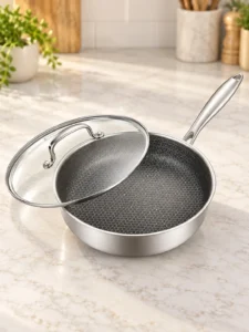 Tigaie adâncă Bohmann Premium BP-4300-26 cu capac, 26 cm
