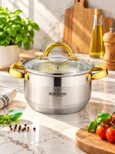 Cratiță inox Bohmann BH-1416G, 2,1 L, 16 cm