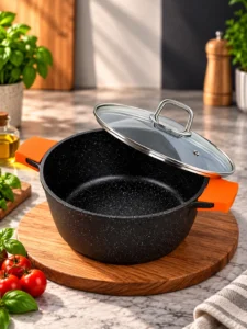 Cratiță din aluminiu Bohmann BH-7350-20MRB, 2,2 L, 20 cm