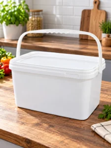 Găleată alimentară dreptunghiulară cu capac BH 10 L