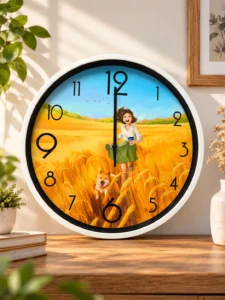 Декоративные настенные часы 30 см, круглые, белые