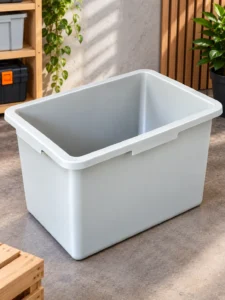 Vas dreptunghiular din plastic, 60 L