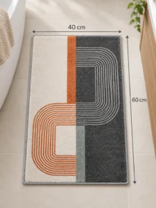 Коврик для ванной с геометрическим рисунком 40 × 60 см