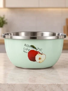 Bol din inox „Romantic Life”, verde mentă, 28 cm