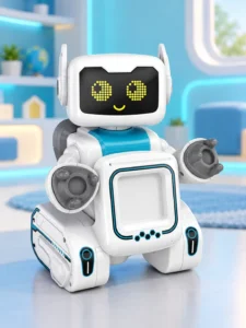 Robot educativ Flash Card Puzzle cu telecomandă și 72 de carduri