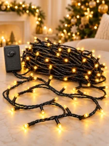 Ghirlandă luminoasă LED galbenă