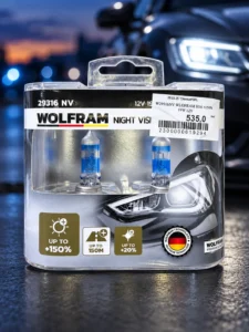 Автомобильные галогенные лампы WOLFRAM H16 Night Vision 29316 NV
