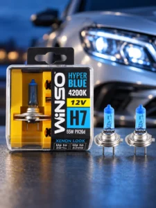 Becuri auto halogen Winso H7 Hyper Blue