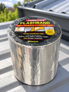 Гидроизоляционная лента LESHSATAPE FLASHBAND серебристая 10 см × 10 м
