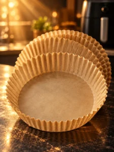 Set 50 forme rotunde din hârtie pentru friteuză cu aer