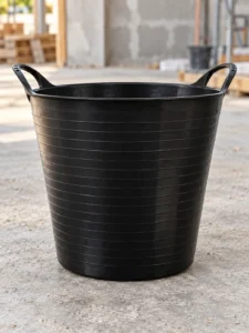 Coș din cauciuc negru 20 L