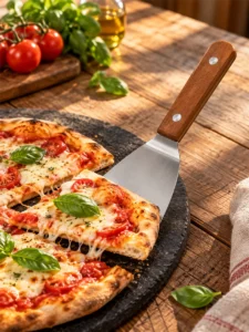 Лопатка для пиццы с деревянной ручкой
