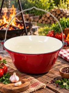 Ceaun din fontă emailată Bervas 7.2 L